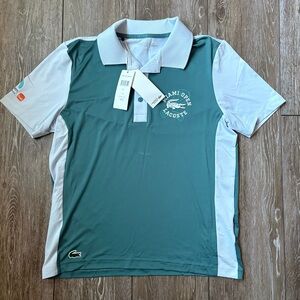 Lacoste Sport Miami Open Polo Shirt NWT Ultra Dry Tennis Crocodile Logo